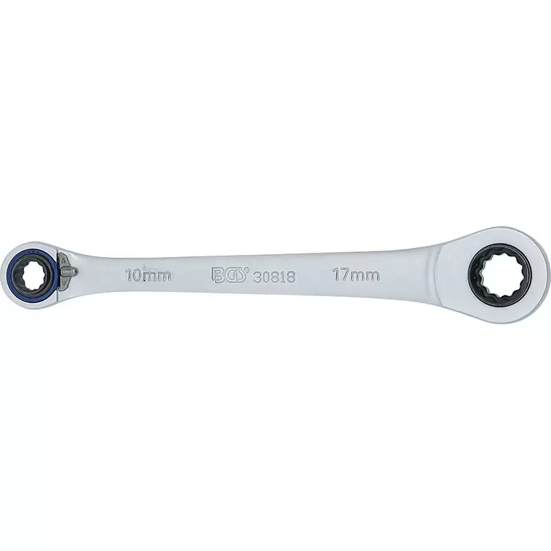 Double Ratchet Wrench Polig.10X12-14X17Mm - Code BGS30818 #4