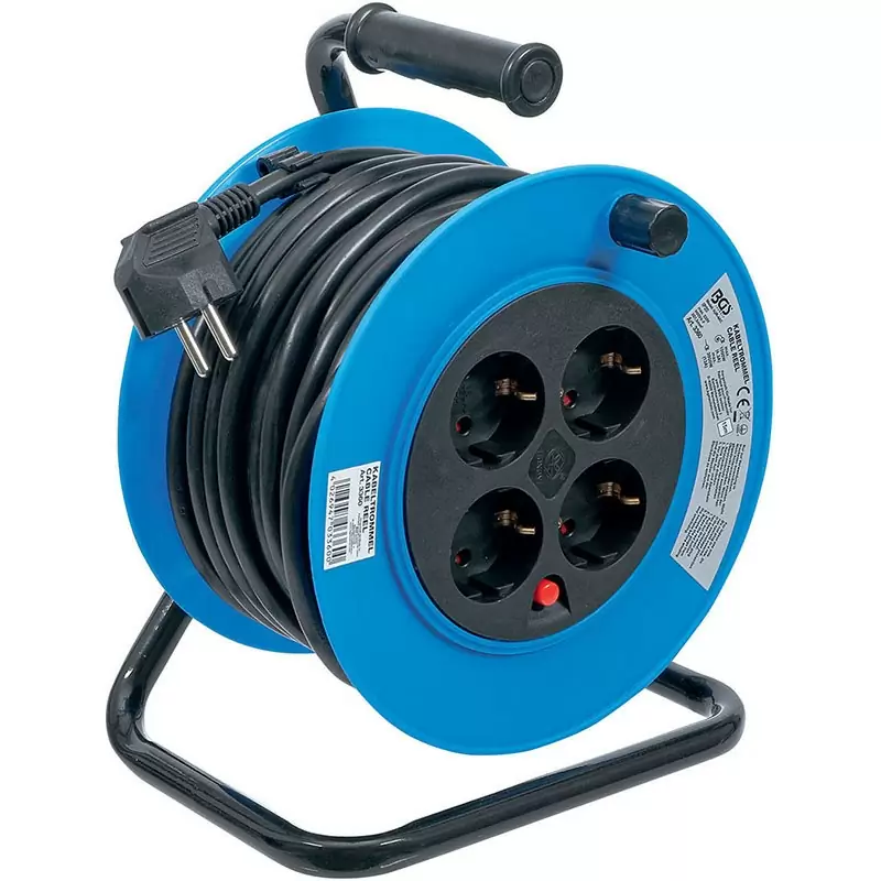 Electric Extension Cable with Reel, 15M - Code BGS3360 - image