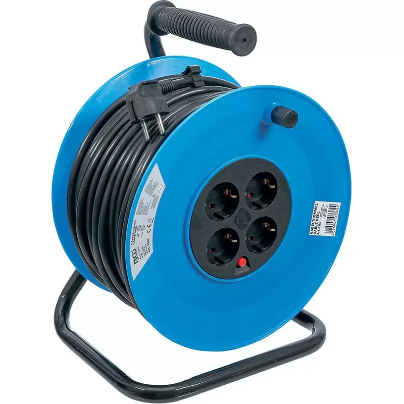 Electric Extension Cable with Reel, 50M - Code BGS3362 - image
