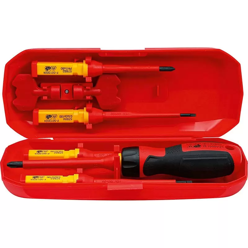 Set of 8 Pcs, Vde Insulated Screwdrivers, W/Internal Blades. - Code BGS35813 - image