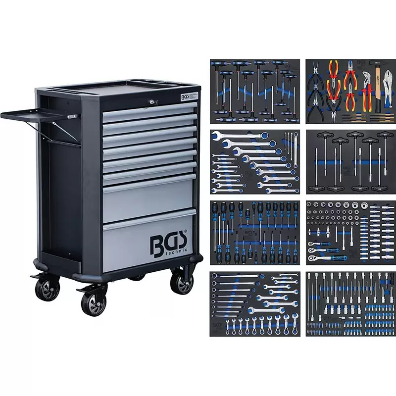 Tool trolley 8 drawers C/299 tools - Code BGS4007 - image