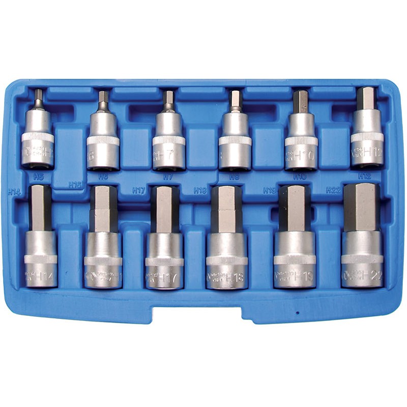 Boîte de clés à six pans creux 12pcs. Assortiment - Code BGS5052