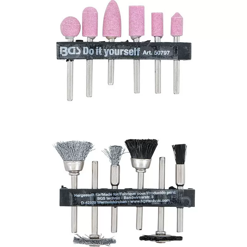 Set 12 Pcs Precision Accessories, Sanders and Brushes - Code BGS50797 #3