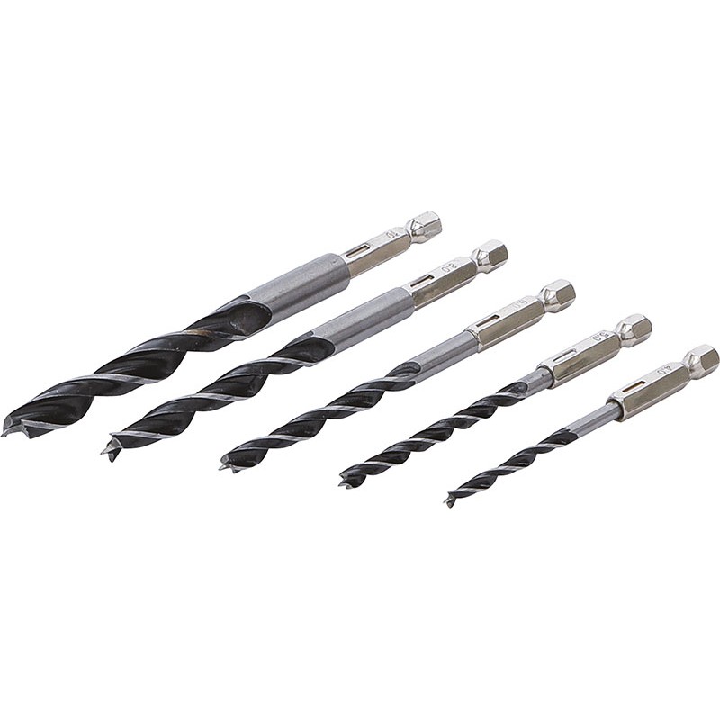 Set 5 Pz,Punte Per Legno,6-14 Mm,Attacco 1/4÷ - Codice BGS50799