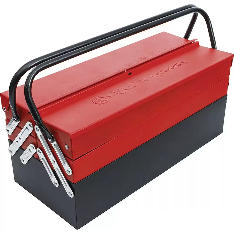 Extended box with 5 sheet metal compartments, with 86 tools. - Code BGS6056 #4