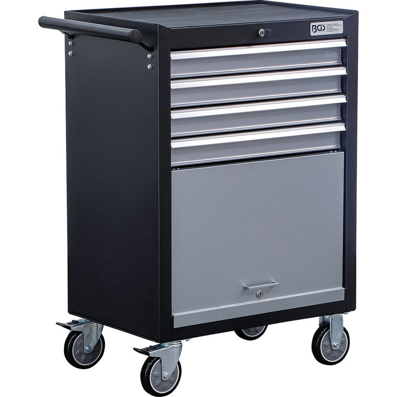 Tool trolley, 4 drawers + 1 compartment, empty - Code BGS6070