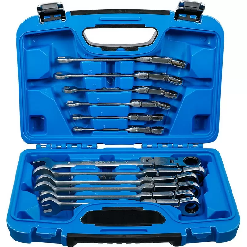 Set of 12 Combination Wrenches with Double Joint, 8-19mm - Code BGS6180 - image
