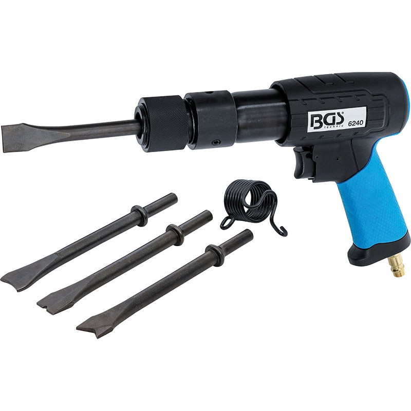 Set 6 Pcs, Pneumatic Hammer W/Quick Release Chuck - Code BGS6240