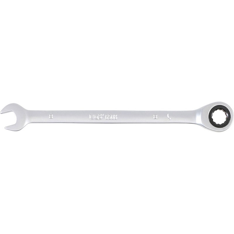 Satin Polygon Ratchet Wrench 8mm L.140 - Code BGS6508