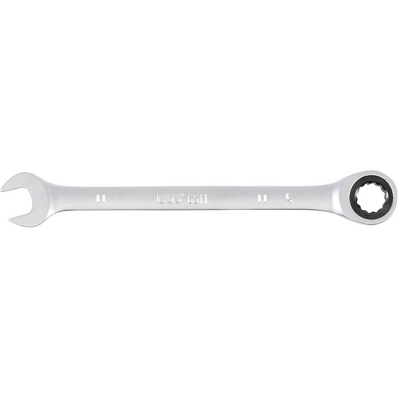 Clé à cliquet polygonale satinée 11 mm L.165 - Code BGS6511