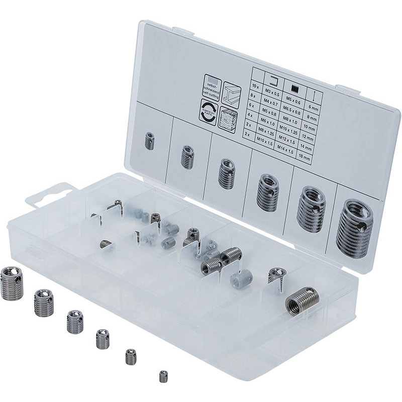 Ass.32 Pieces, Self-tapping Bushes, M3-M10 - Code BGS6844