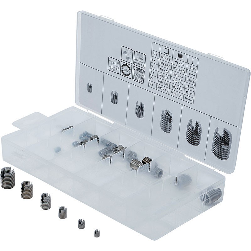 Ass.32 Pieces, Self-tapping Bushes, M3-M10 - Code BGS6845
