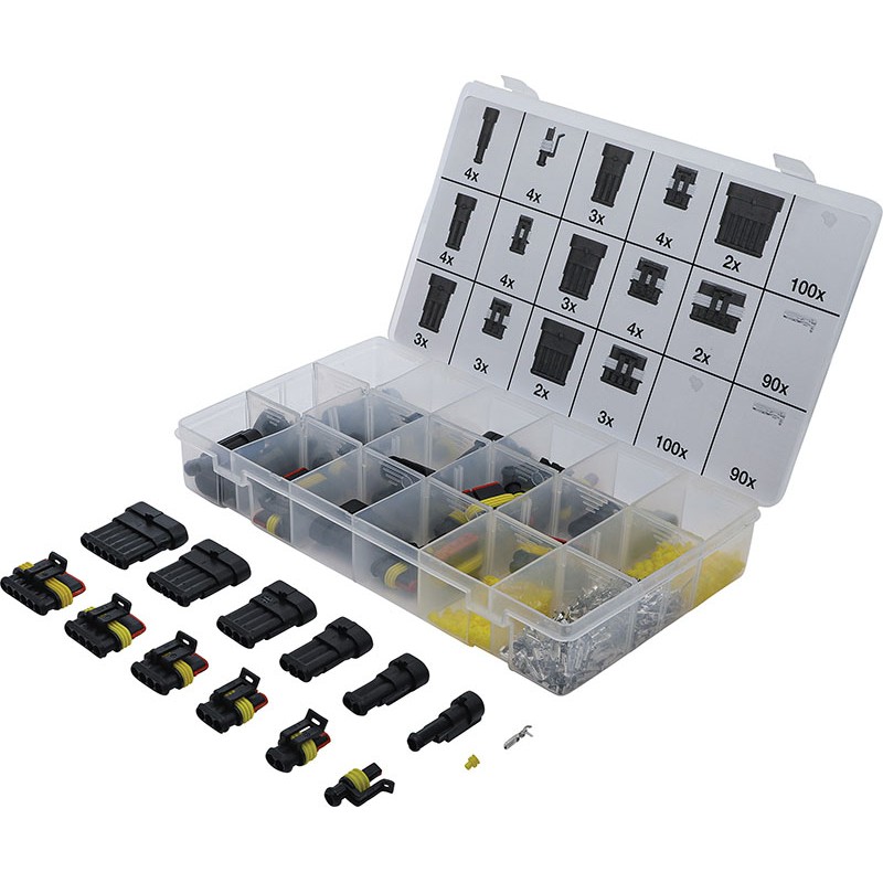 Sortiment 425 Teile, Steckverbinder – Code BGS6872