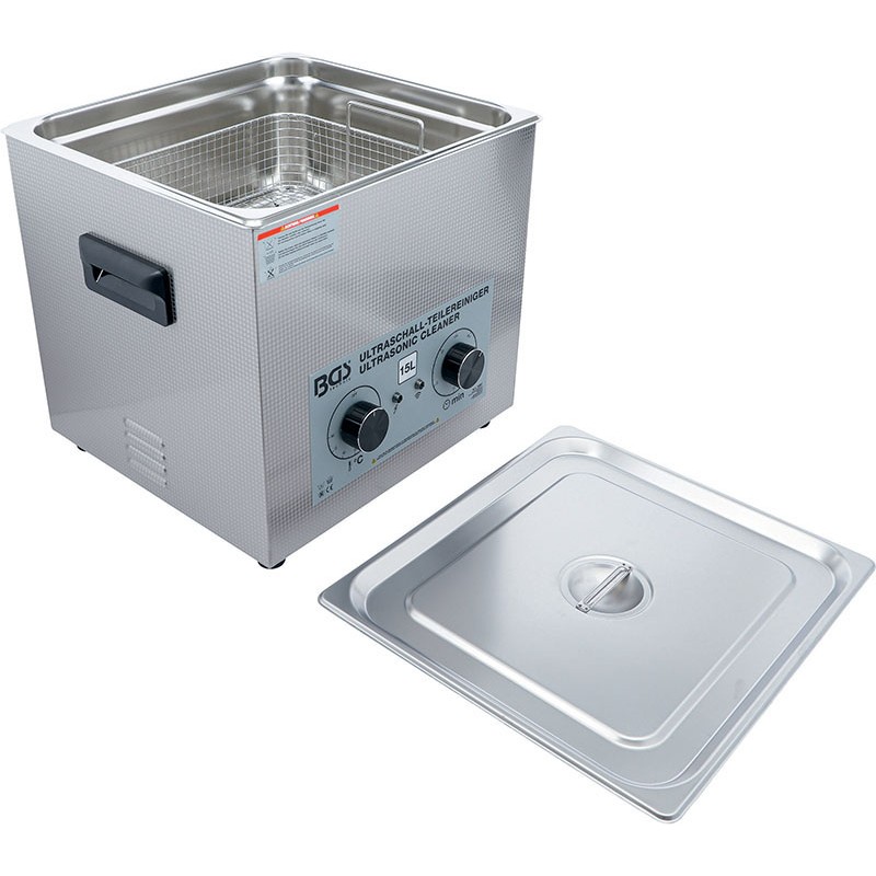 Cuve de lavage de petites pièces par ultrasons, 15 L - Code BGS6881