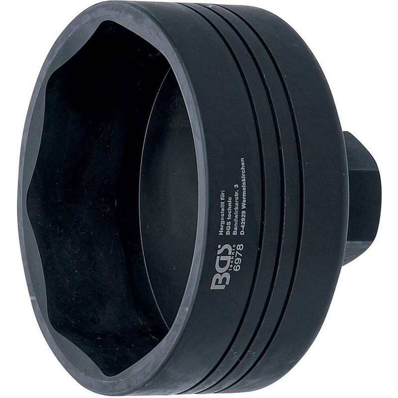 Casquillo Buje Rueda, Octagonal, Para Ejes BPW 12T, 109 Mm - Código BGS6978