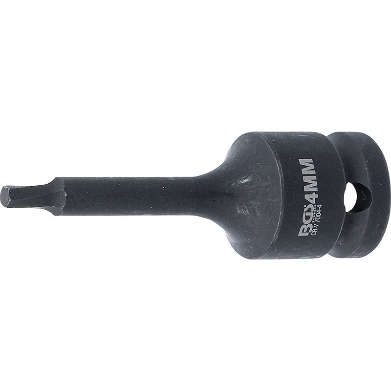 Extratores de Parafuso, Conexão 1/2Ö, Para Parafusos Com Hexágono 4mm - Código BGS7004-4