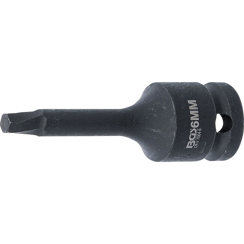 Schraubenausdreher, 1/2Ö-Anschluss, für Schrauben mit 6 mm Sechskant – Code BGS7004-6