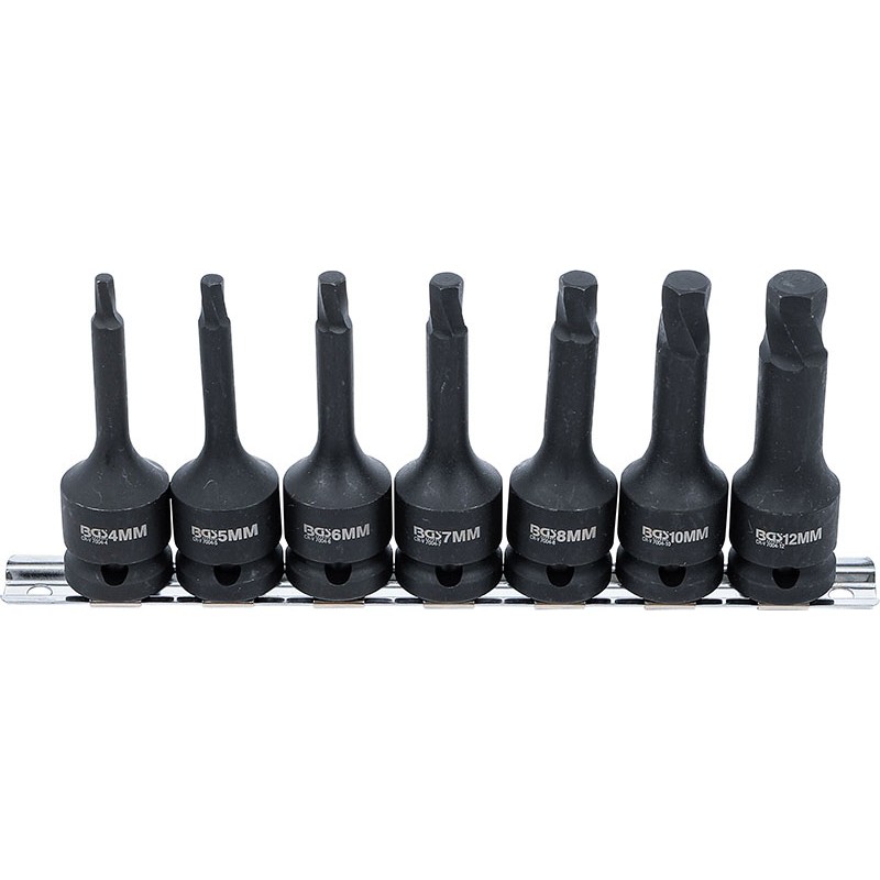 Jeu de 7 pièces, extracteurs de vis, connexion 1/2Ö, 4-12 mm - Code BGS7004