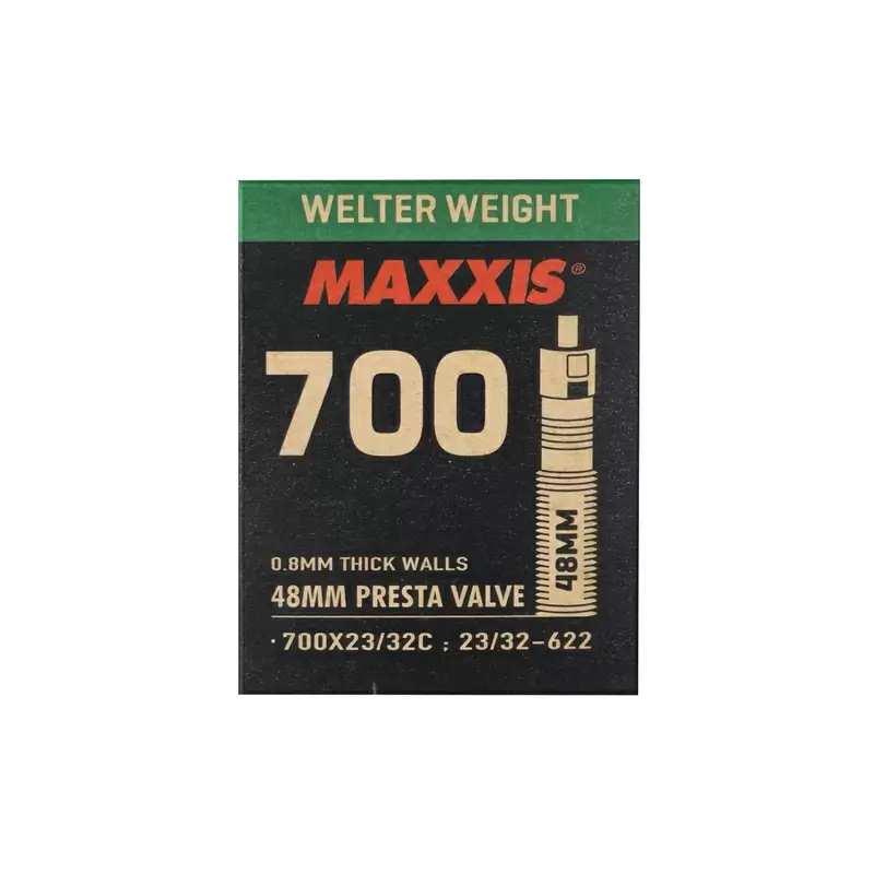 Camera D’Aria 700x23-32C Valvola Presta 48mm Smontabile Welter Weight - image