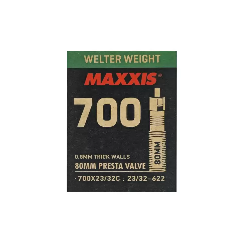Camera D’Aria 700x23-32C Valvola Presta 80mm Smontabile Welter Weight - image