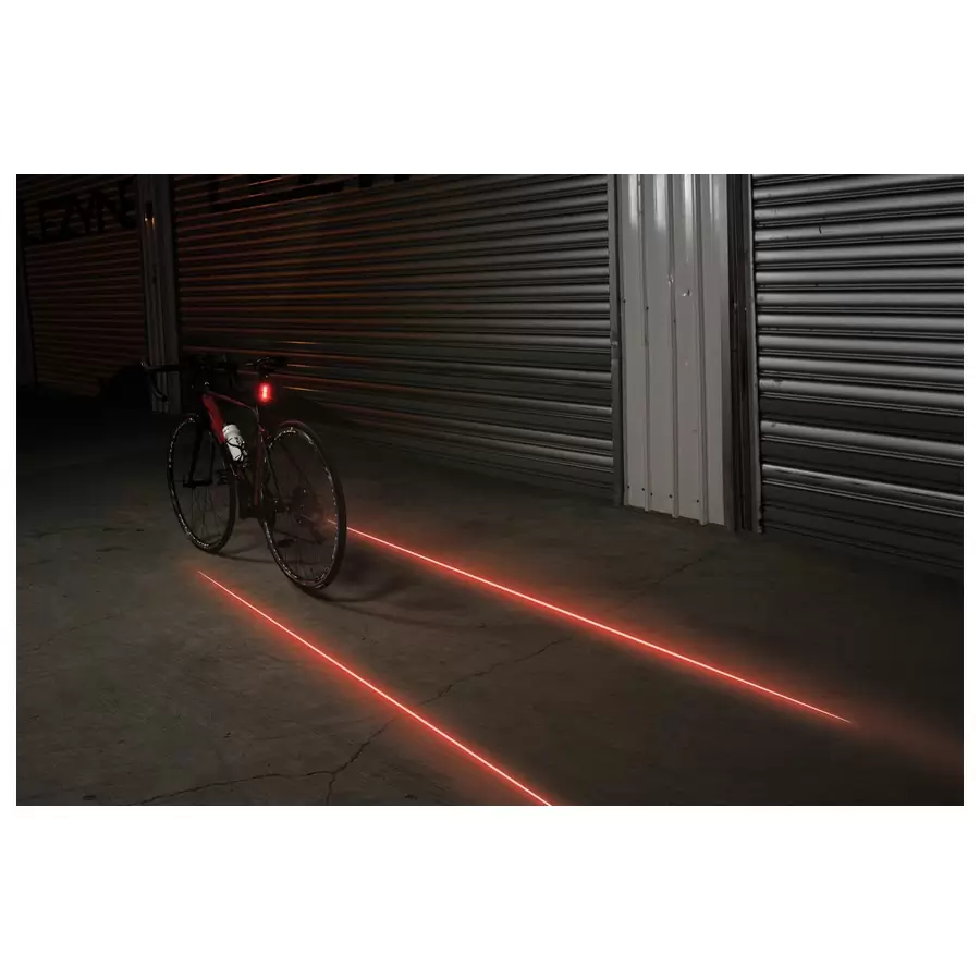 Luce posteriore Laser Drive 250 Lumen Usb Nero #4
