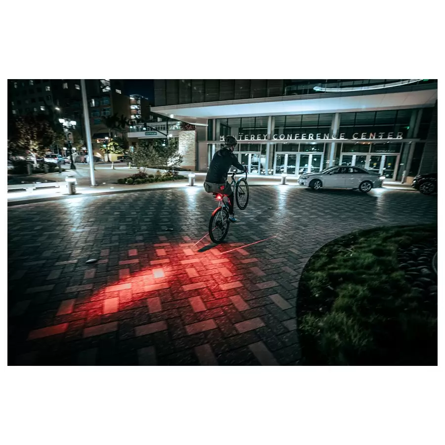 Luce posteriore Laser Drive 250 Lumen Usb Nero #5