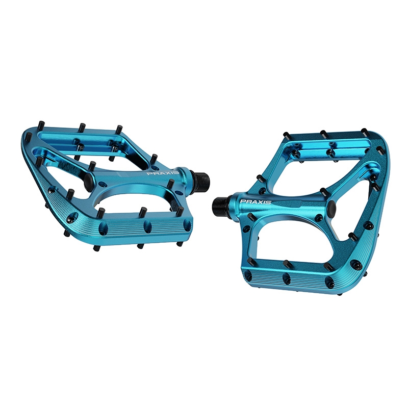 Blue Aluminum Flat Podium Pedals