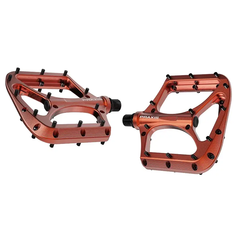 Flat Podium Pedale in Orange Aluminium - image