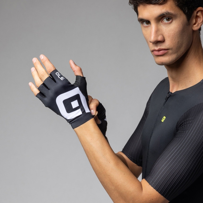 Straßen Air Handschuhe Schwarz/Weiß Größe XXXL