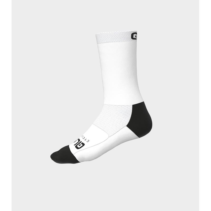 Q-Skin Sommer Socken 18cm Team Weiß Größe S (36-39)