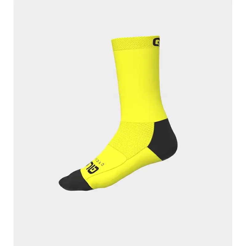 Calze Estive Q-Skin 18cm Team Giallo Fluo Taglia S (36-39) - image