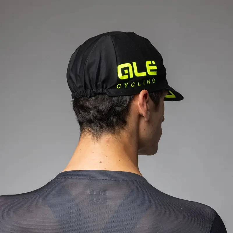 Black/Fluorescent Yellow Cotton Cap #1