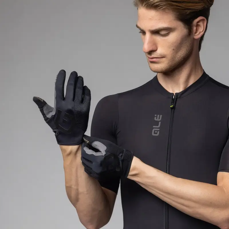 Luvas MTB Lama Preta Tamanho L - image
