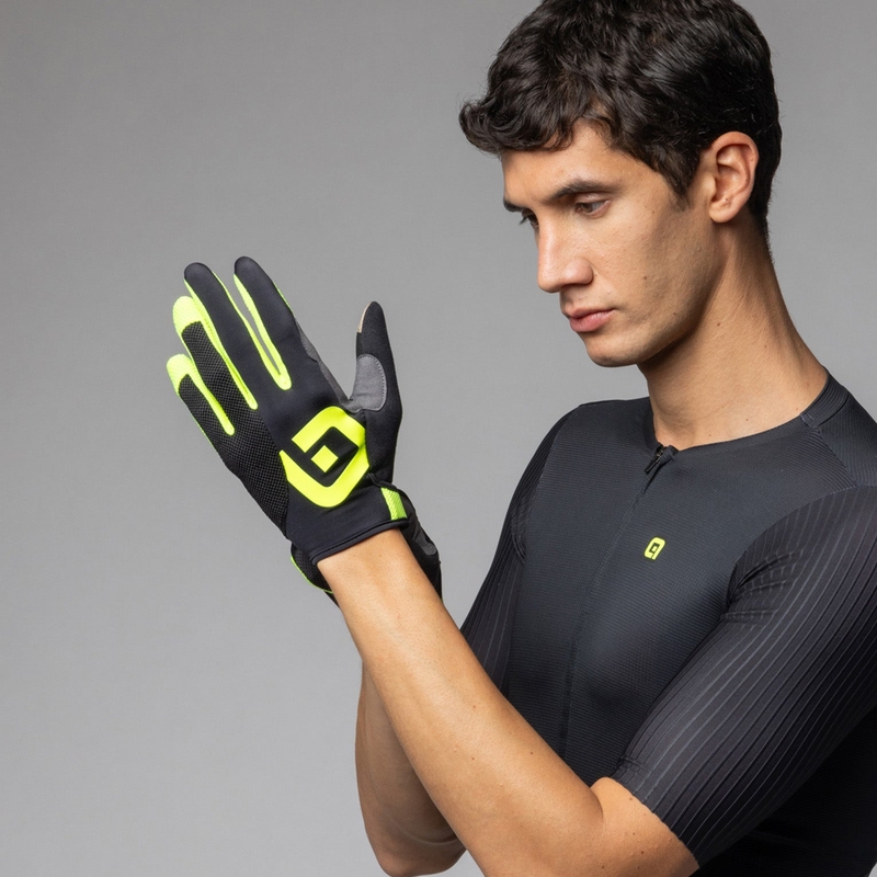 MTB Mud Gloves Black/Yellow Size S