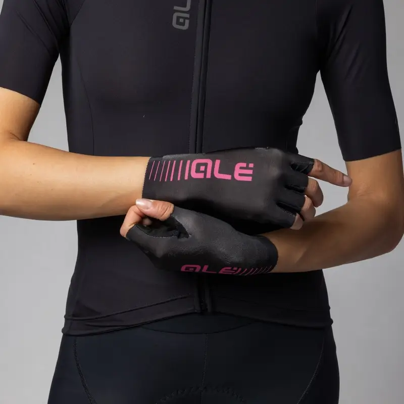 Guanti Strada Sunselect Nero/Rosa Fluo Taglia XXS #2