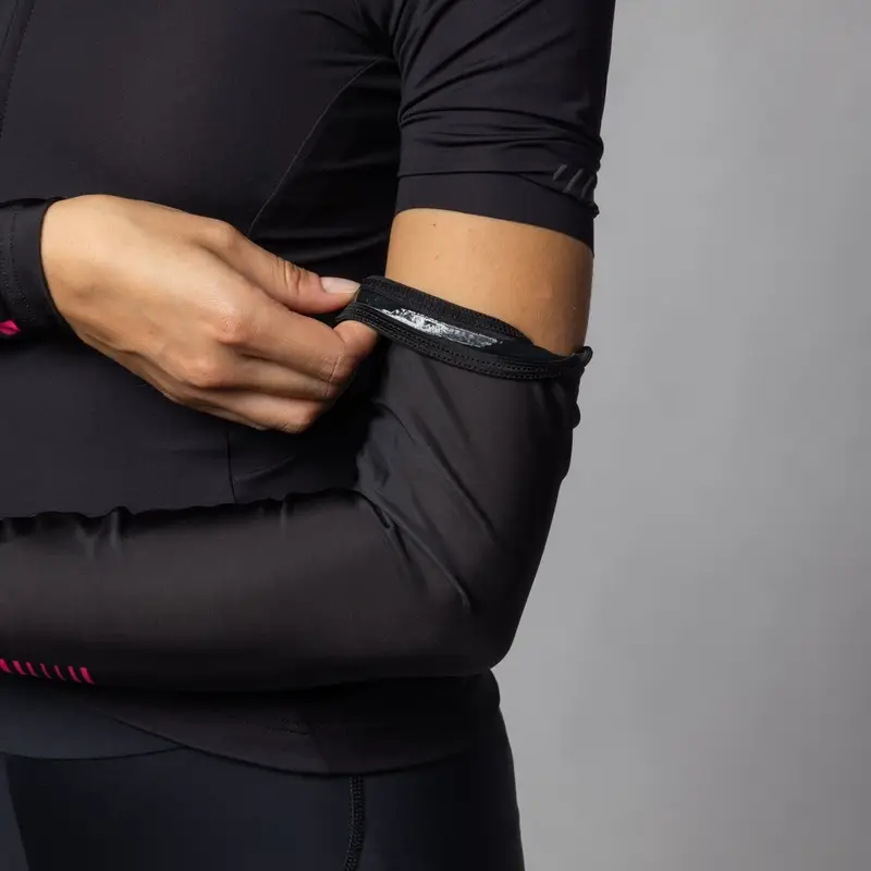 Manicotti Sunselect Nero/Rosa Fluo Taglia XXS #1