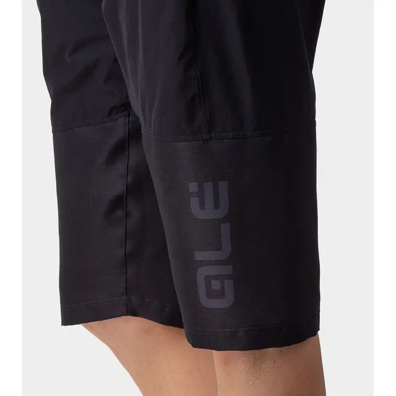 Pantalones Cortos MTB Rock Off Road Negro/Gris Talla L #4