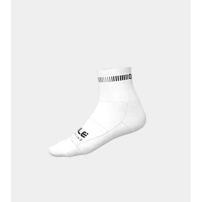 Calze Estive Q-Skin 12cm Logo Bianco/Nero Taglia S (36-39) - image