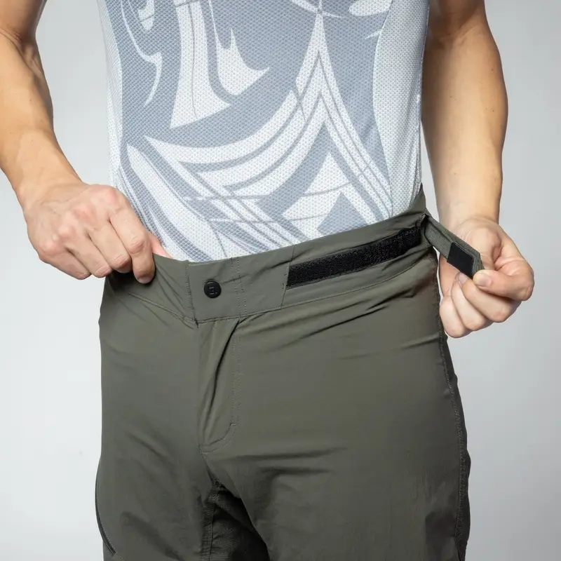 Pantaloncini Gravel Overland Off Road Verde Taglia XS #3