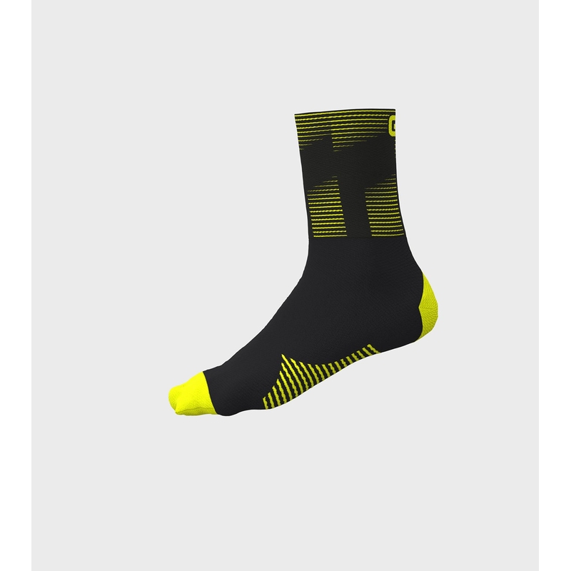 Calze Estive Q-Skin 16cm Sprint Giallo Fluo Taglia L (44-47)