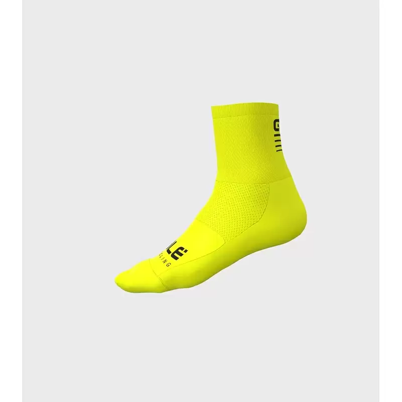 Calze Estive Q-Skin 14cm Strada 2.0 Giallo Fluo Taglia S (36-39) - image