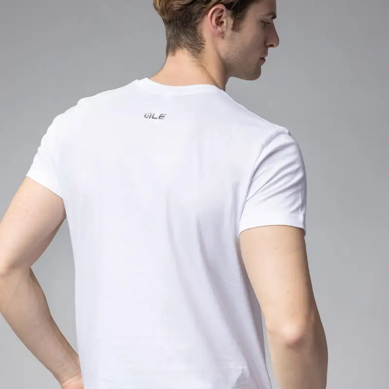 Weißes T-Shirt mit schwarzem Logo Größe XL #3