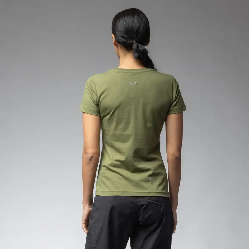 Grünes T-Shirt mit schwarzem Logo Damen Größe XXL #1