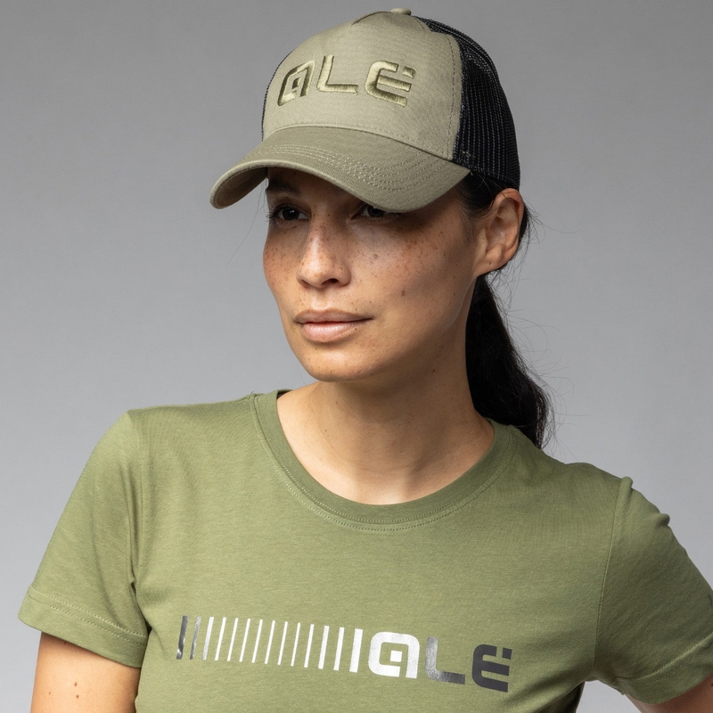 Cappellino Rapper Verde Militare