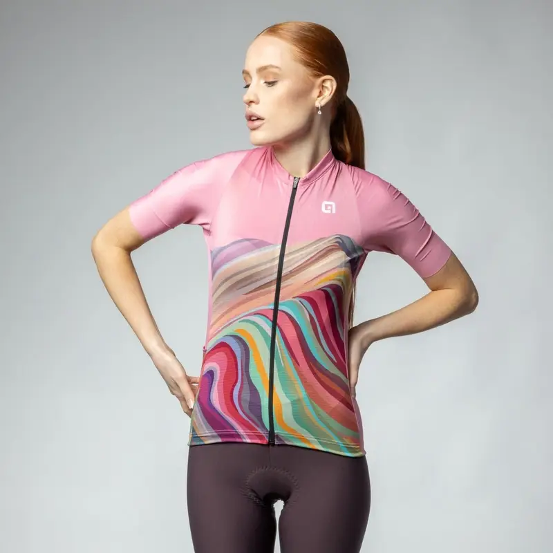 Maglia A Maniche Corte Rainbow PR-E Donna Rosa Taglia XXS - image