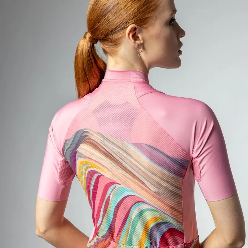 Maglia A Maniche Corte Rainbow PR-E Donna Rosa Taglia XXS #3