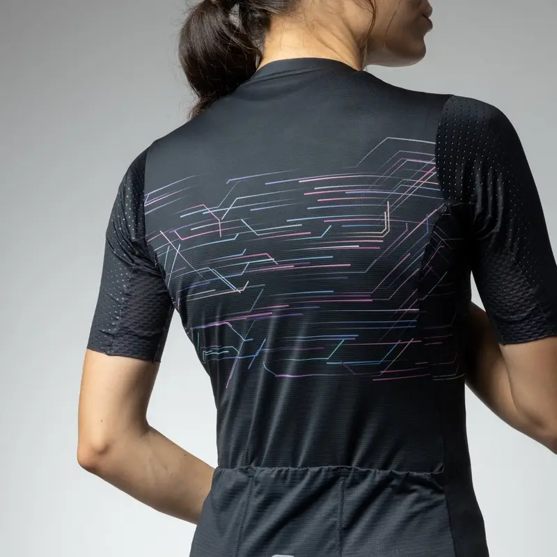 Maglia A Maniche Corte Megabyte PR-E Donna Nero Taglia XXS #4