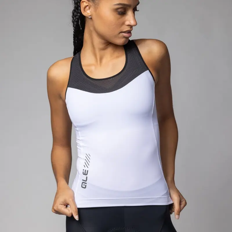 Maglia Smanicata Color Block Pragma Donna Bianco Taglia XXS #2