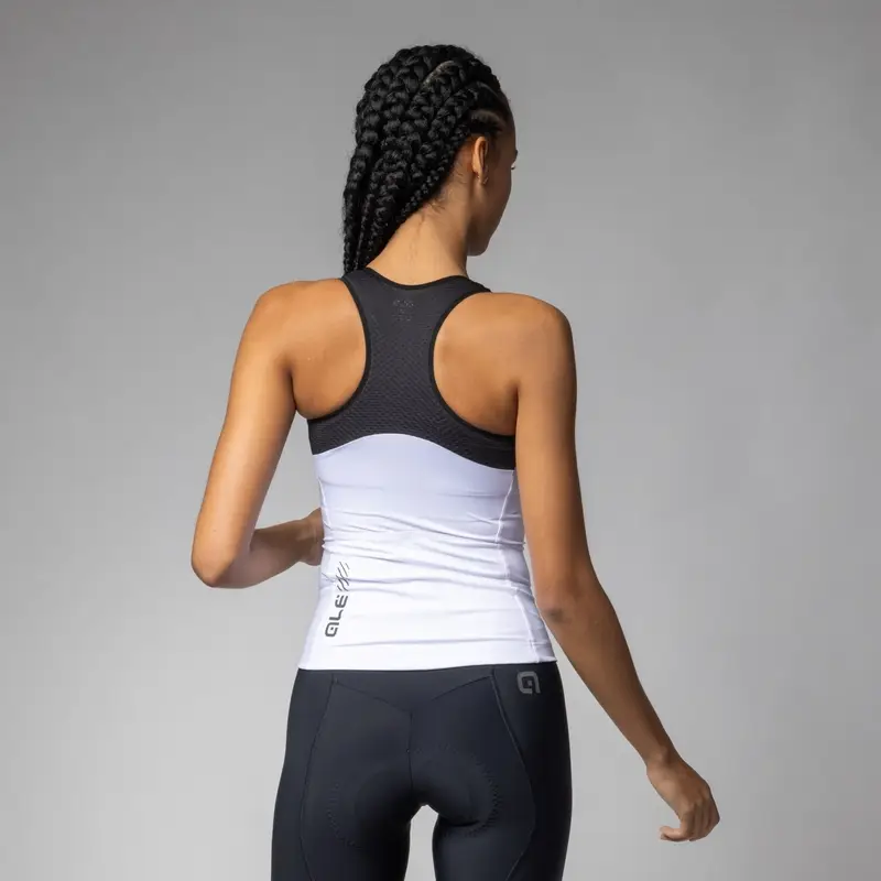 Farbblock Ärmelloses Trikot Pragma Damen Weiß Größe XL #1