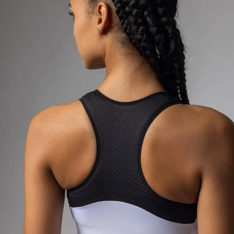Farbblock Ärmelloses Trikot Pragma Damen Weiß Größe XL #3